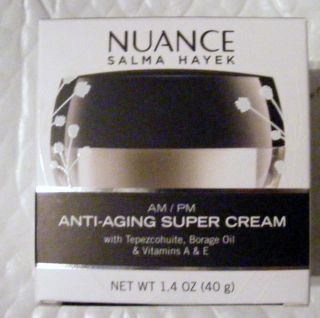 Nuance Salma Hayek AM/PM Anti Aging Super Cream 1.4 oz. NEW !