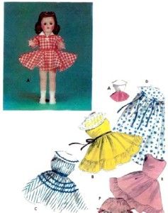 vintage 16 toni mary hartline doll pattern 7564