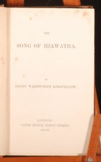 details the first uk edition of the song of hiawatha by henry
