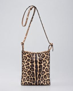 Valentino Rockstud Leopard Print Crossbody Bag   