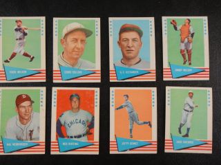 1961 Fleer Baseball Greats 8 Card Lot Grover Cleveland Alexander