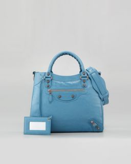 Balenciaga Giant 12 Rose Golden Velo Bag, Bleu Indigo   