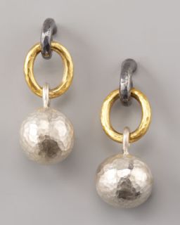 Ippolita Hammered Ball Earrings, Rose Gold   