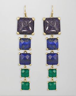 Kendra Scott Ombre Drop Earrings, Blue/Green   