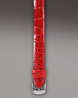 Philip Stein Mini Opera Red Alligator Strap, 12mm   Neiman Marcus