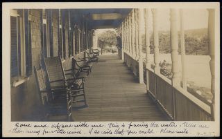 West Harwich Cape Cod MA Massachusetts Belmont Hotel 1906 RPPC