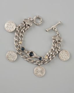 Konstantino Coin Charm Bracelet   