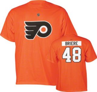  Flyers Daniel Briere Orange Name and Number T Shirt