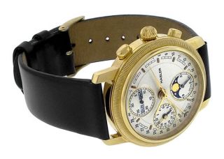 Hasler Moonphase Automatic 18K Solid Yellow Gold Men’s Watch Retail