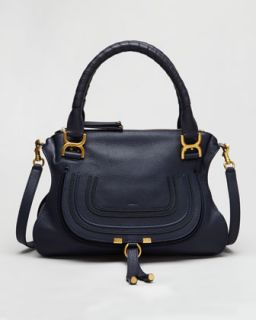 Chloe Pebbled Leather Marcie Satchel Bag   
