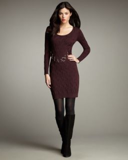 Milly Cable Knit Chain Dress   