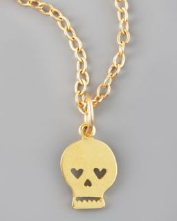 Dogeared Gold Chain Necklace & Multiple Charms   