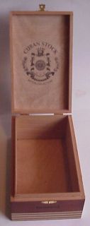 Cuban Stock Royal Selection Wood Cigar Box