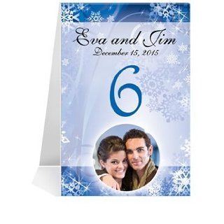 Photo Table Number Cards   Sunrise Snowflakes #1 Thru #49