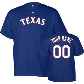  Texas Rangers T Shirt: Personalized Name and Number T Shirt: Clothing