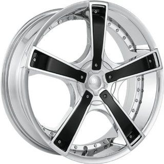 Starr Bones 18 Chrome Wheel / Rim 5x100 & 5x115 with a 35mm Offset and