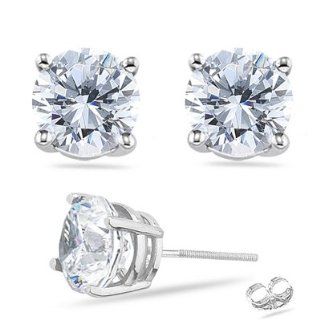 Diamond Earrings   1.0 ct. tw Platinum Diamond Stud Earrings Jewelry