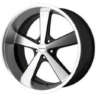 KMC KM701 20x8.5 Black Wheel / Rim 5x4.75 with a 0mm Offset and a 72
