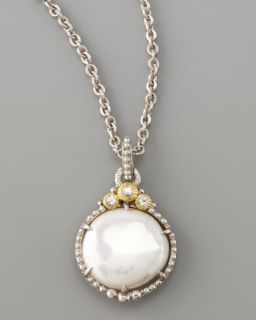 Y19R5 Judith Ripka Pearl Pendant Necklace