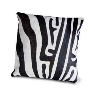 Zebra Pillow Cowhide Leather Cover Rug Cow Hide Hair On