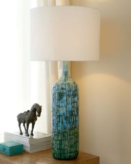 Blue Mosaic Lamp   