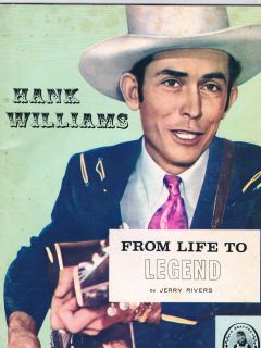 Hank Williams from Life to Legend Booklet 1967 Jerry Rivers