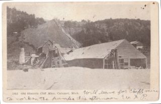 Post Cards Calumet Michigan Mining 1908 Mine 1 Mile Deep Laurium Lot