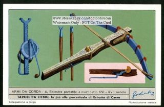  History of Crossbows Set of 6 C50 Y O Cards