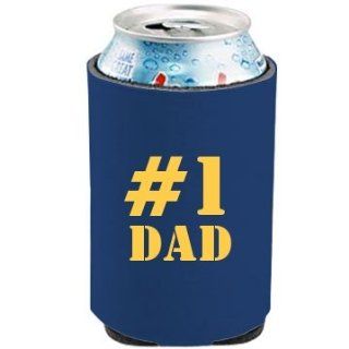 Number One Dad: Custom KOOZIE Can Cooler: Patio, Lawn