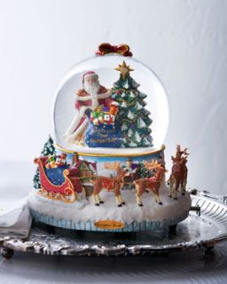 Christopher Radko 25th Anniversary Christmas Snow Globe   Neiman
