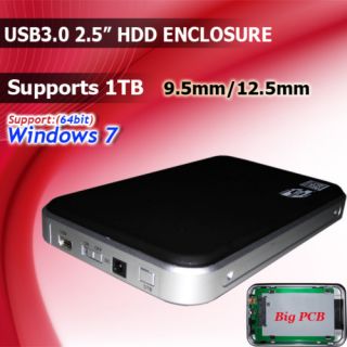  12 5mm Supports 1TB HDD Hard Disk Enclosure Case Box