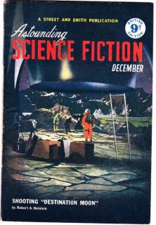 Robert Heinlein Shooting Destination Moon in 1950 UK Astounding