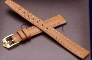  New Gucci 13 mm Tan Leather Watch Band 13 104s