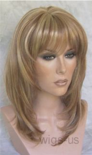 Wigs Strawberry Blonde with Highlights Face Frame Long Wig