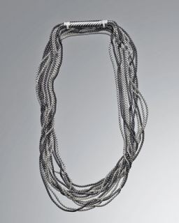 David Yurman Graphite Ice Multi Row Necklace   