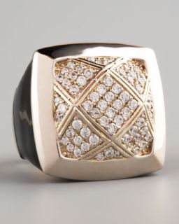 Michael Kors Crystal Band Ring, Golden   