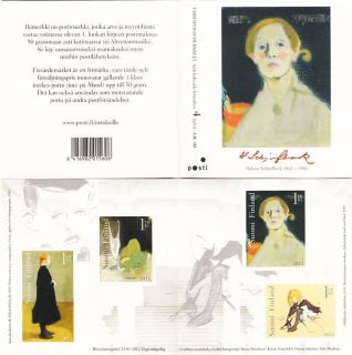 Helene Schjerbeck Paintings Famous Picture Artist Booklet MNH Finland