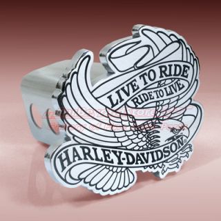 Harley Davidson Live to Ride Eagle 3D Tow Hitch Cover Licensed Free