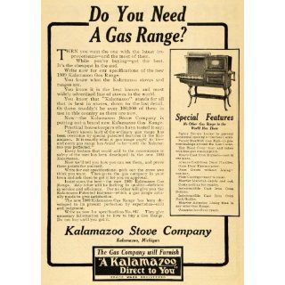 1909 Ad Kalamazoo Antique Stove Gas Range Kitchen