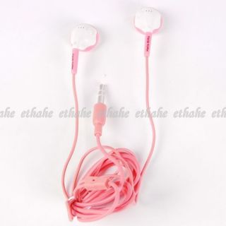 Hello Kitty  Flower Headphones Earphones Pink 1HKR