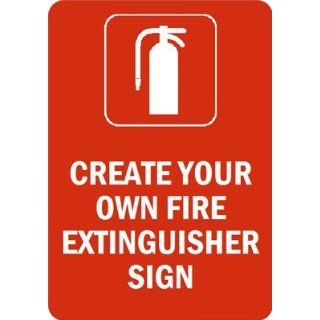  OWN FIRE EXTINGUISHER SIGN Glow Aluminum, 14 x 10 Office Products