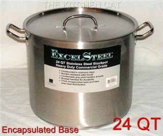 Heavy Duty Stock Pot Stainless Steel Commercial Cooking 2 Piece Lid