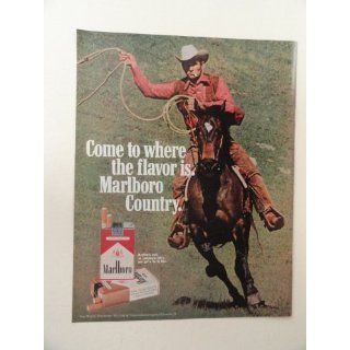 Marlboro Red Or Longhorn filter Cigarettes,1971 print ad