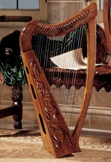 10th Century Celtic Rosewood Heather Replica Harp Case