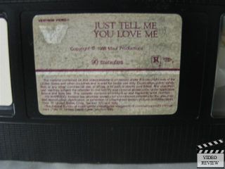 Just Tell Me You Love Me VHS Robert Hegyes Lisa Hartman