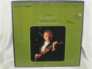 heifetz reiner brahms violin concerto w book lsc1903