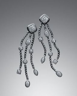 David Yurman Pave Diamond Confetti Tassel Earrings   
