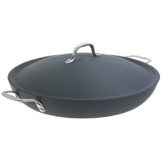  Commercial Hard Anodized 16 Inch Paella Pan with Lid