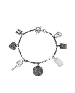 Michael Kors Dainty Charm Bracelet, Silver Color   Neiman Marcus