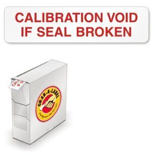 Calibration Void   1/2 x 2, 2Mil Destructible Wht Vinyl